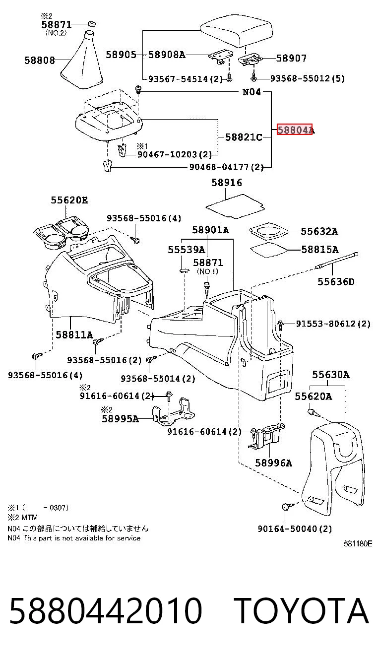 5880442010 Toyota