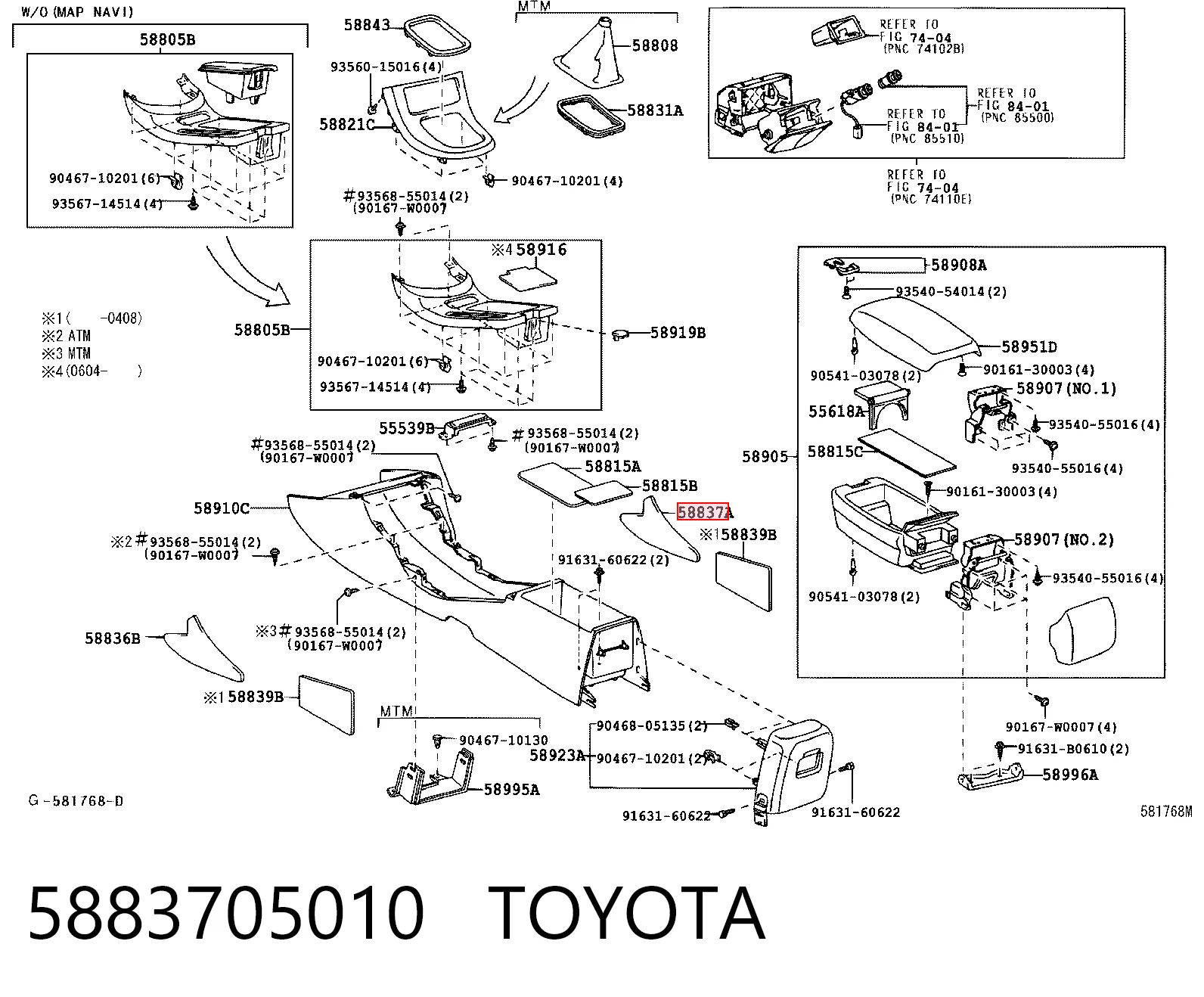 5883705010 Toyota