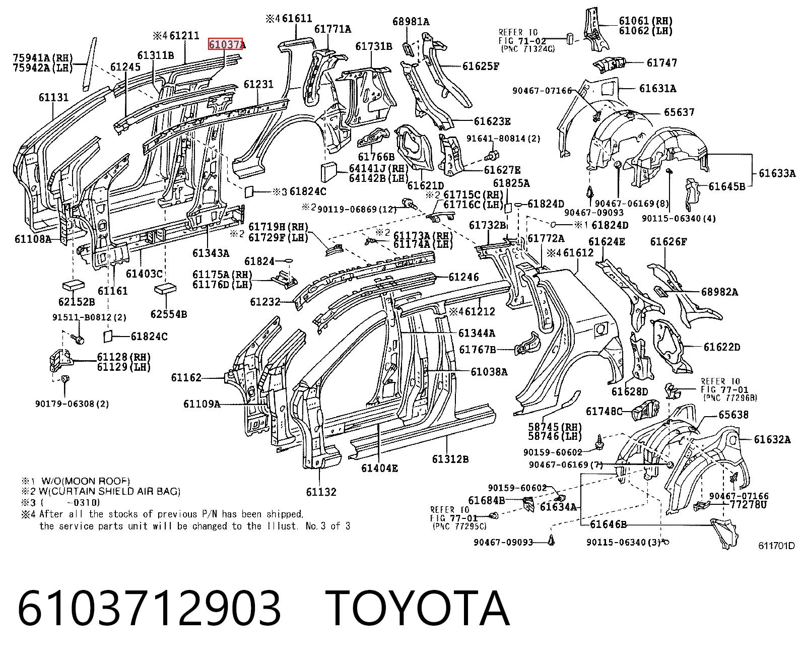 6103712903 Toyota