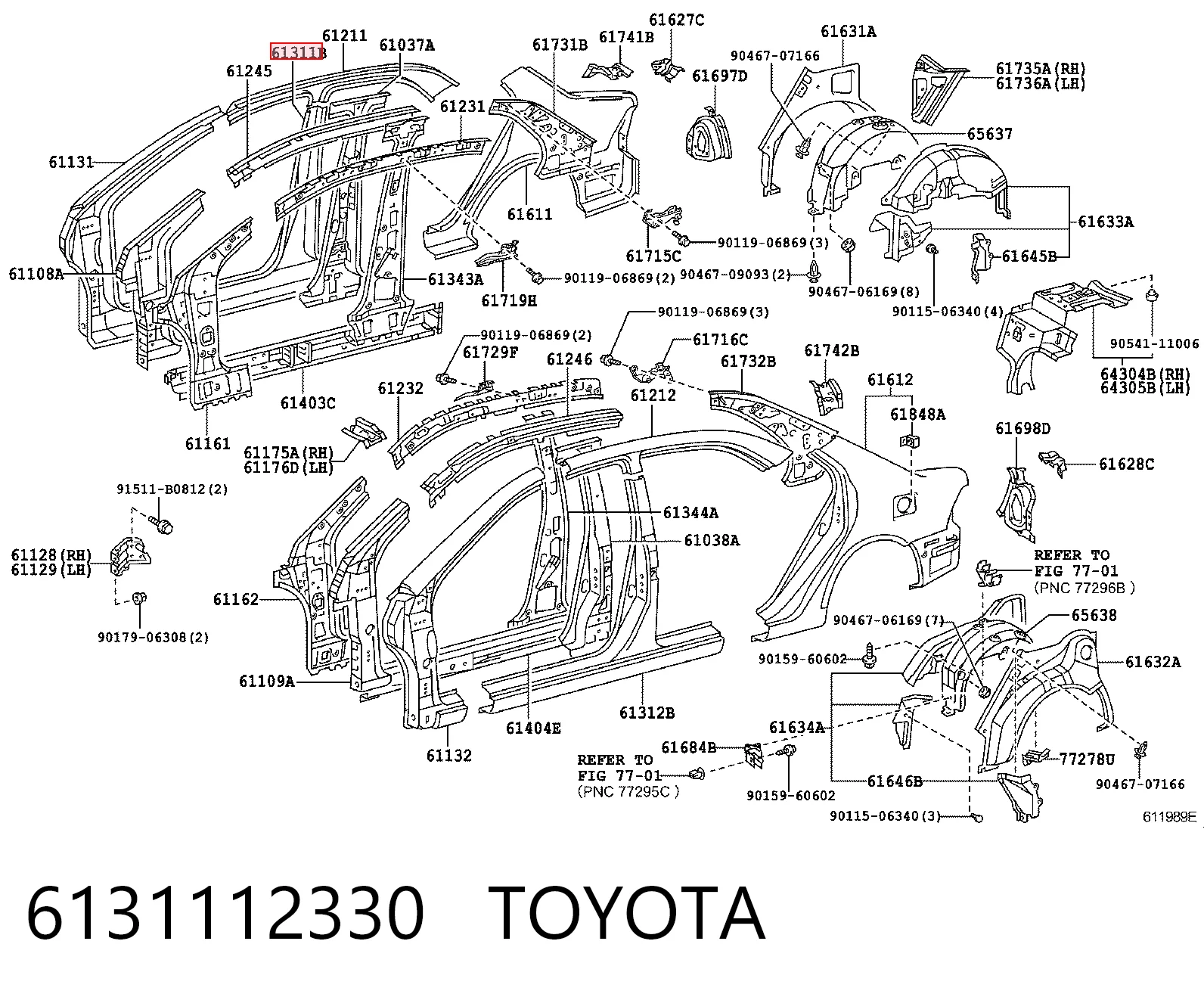 para Toyota Corolla (E12)