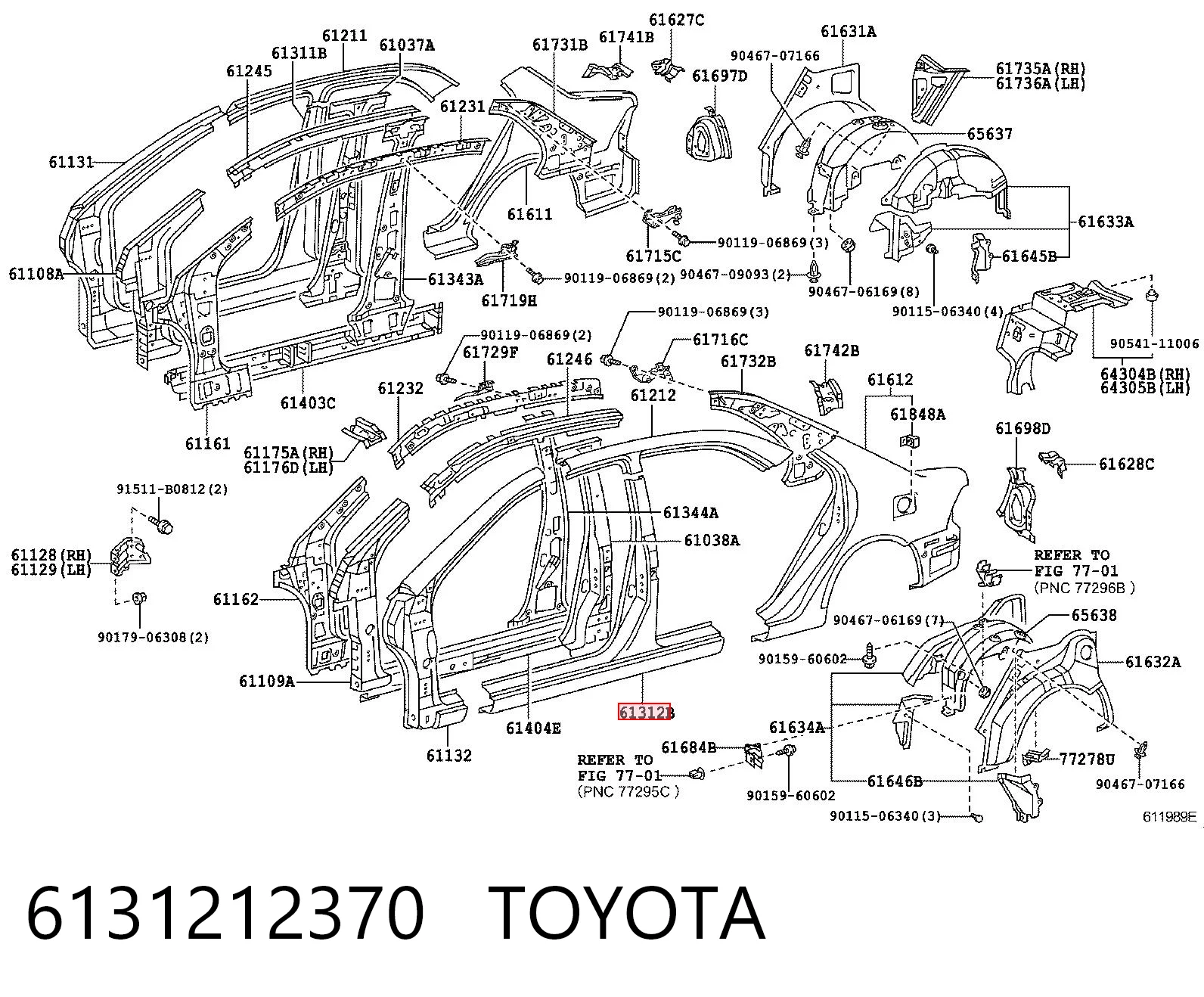 6131212370 Toyota
