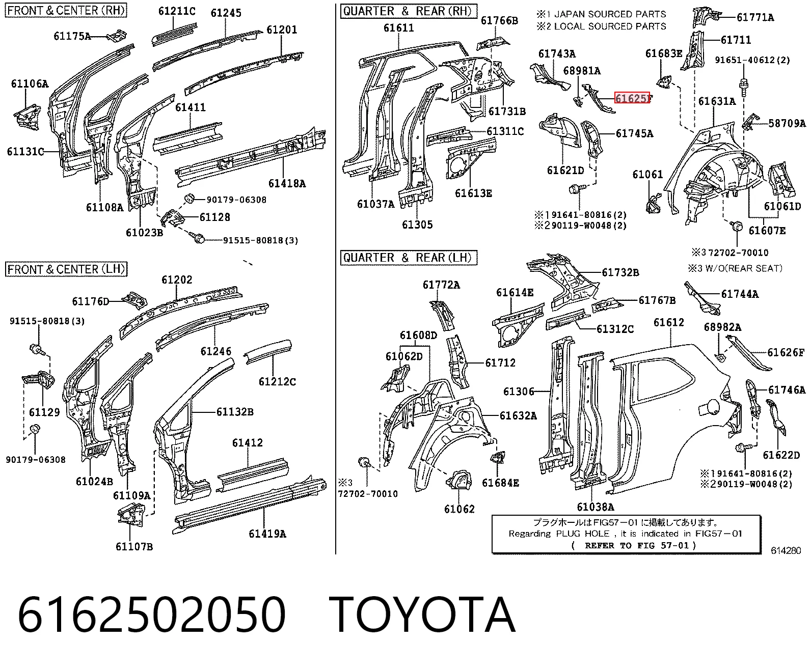 6162502050 Toyota