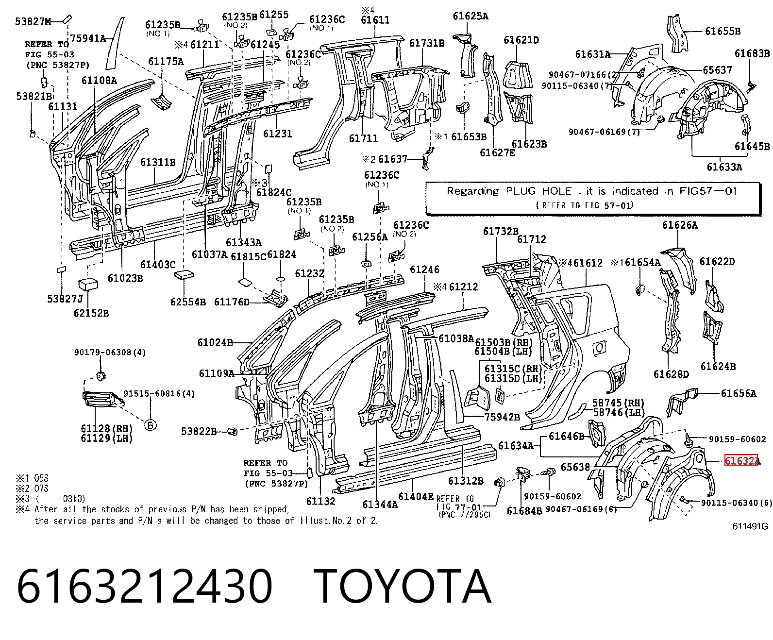 6163212430 Toyota