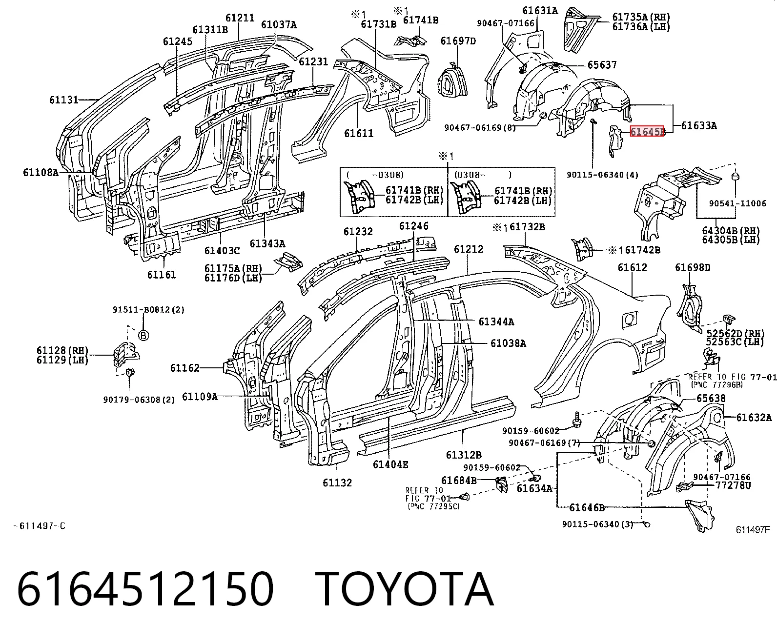 6164512150 Toyota
