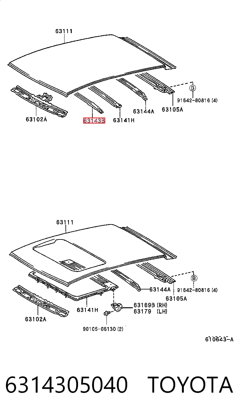 6314305040 Toyota