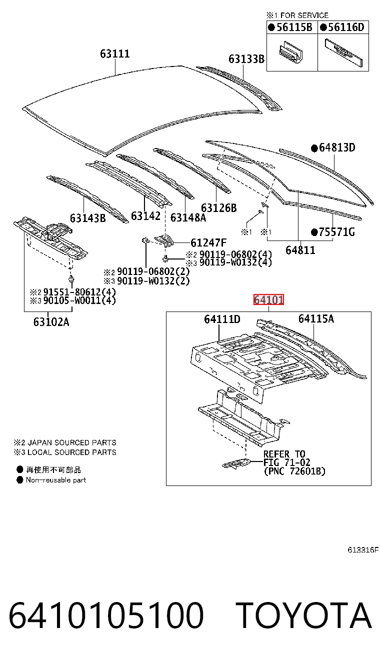 6410105100 Toyota