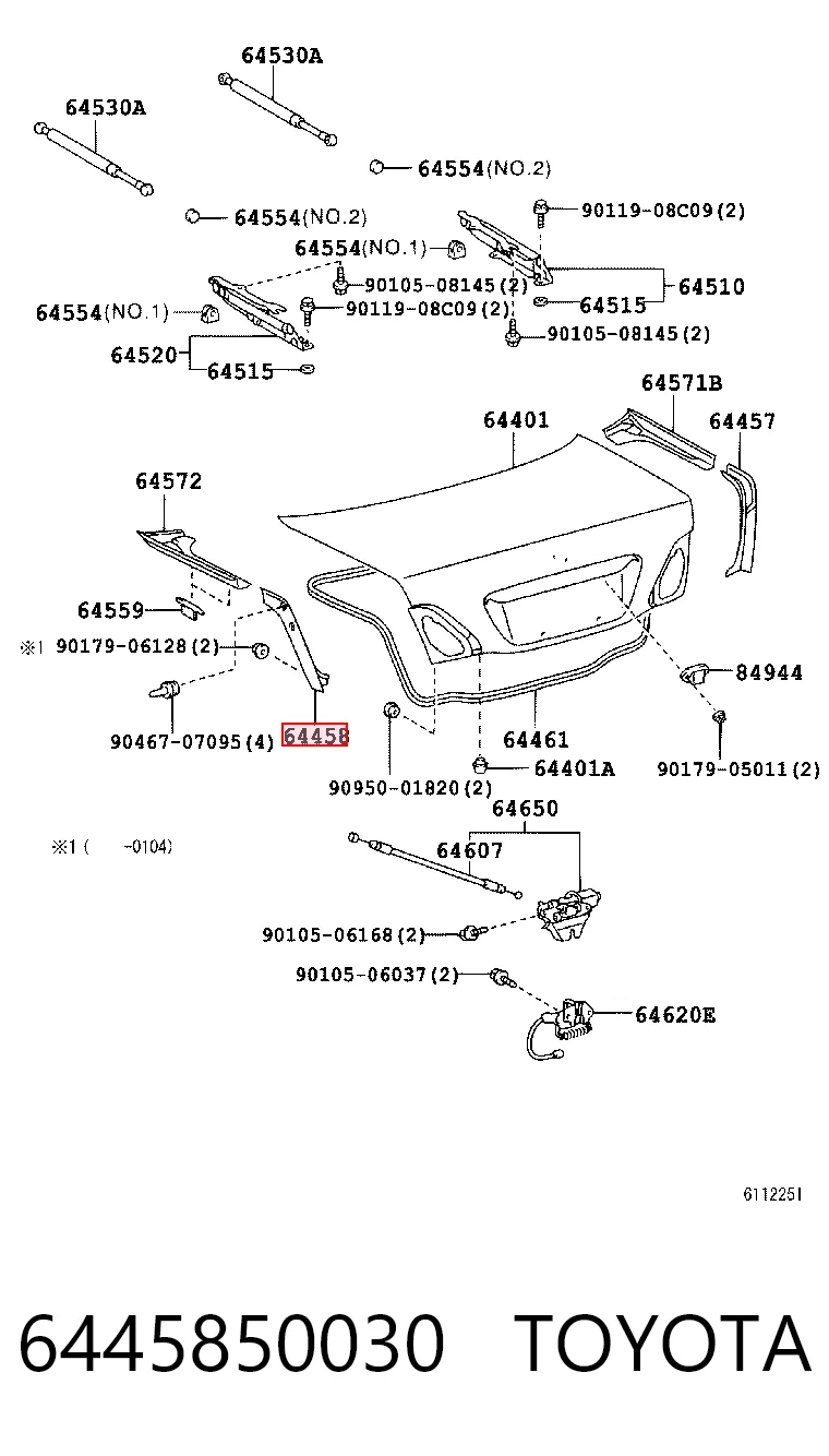 6445850030 Toyota