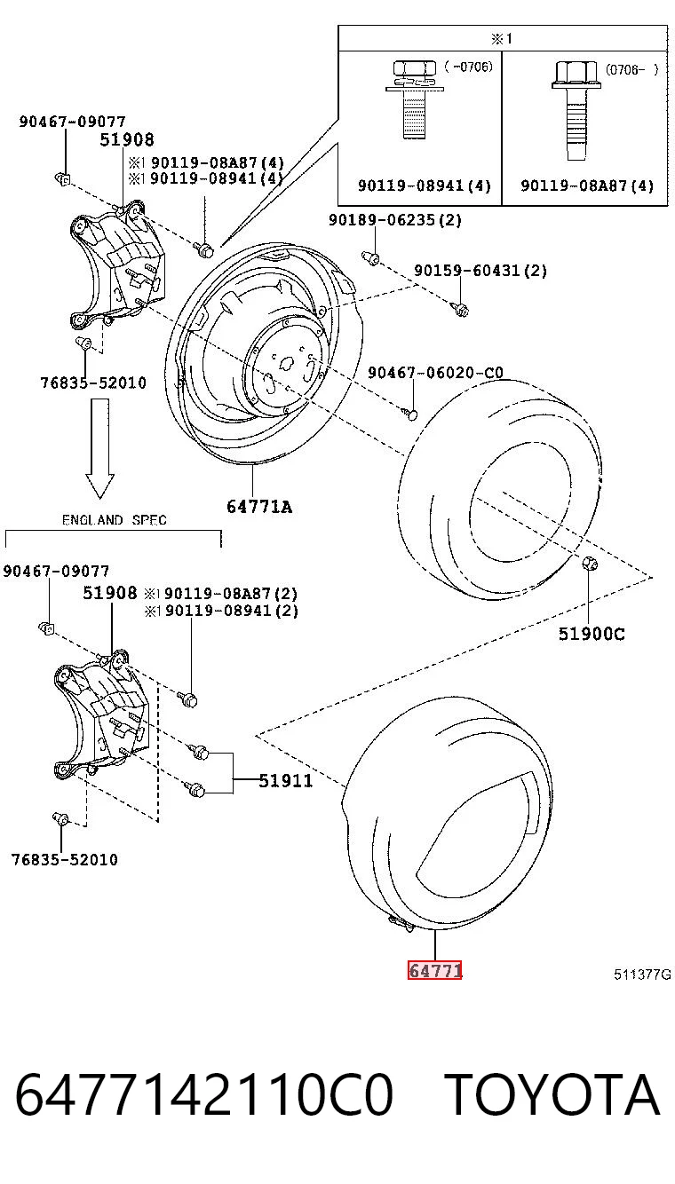 6477142110C0 Toyota