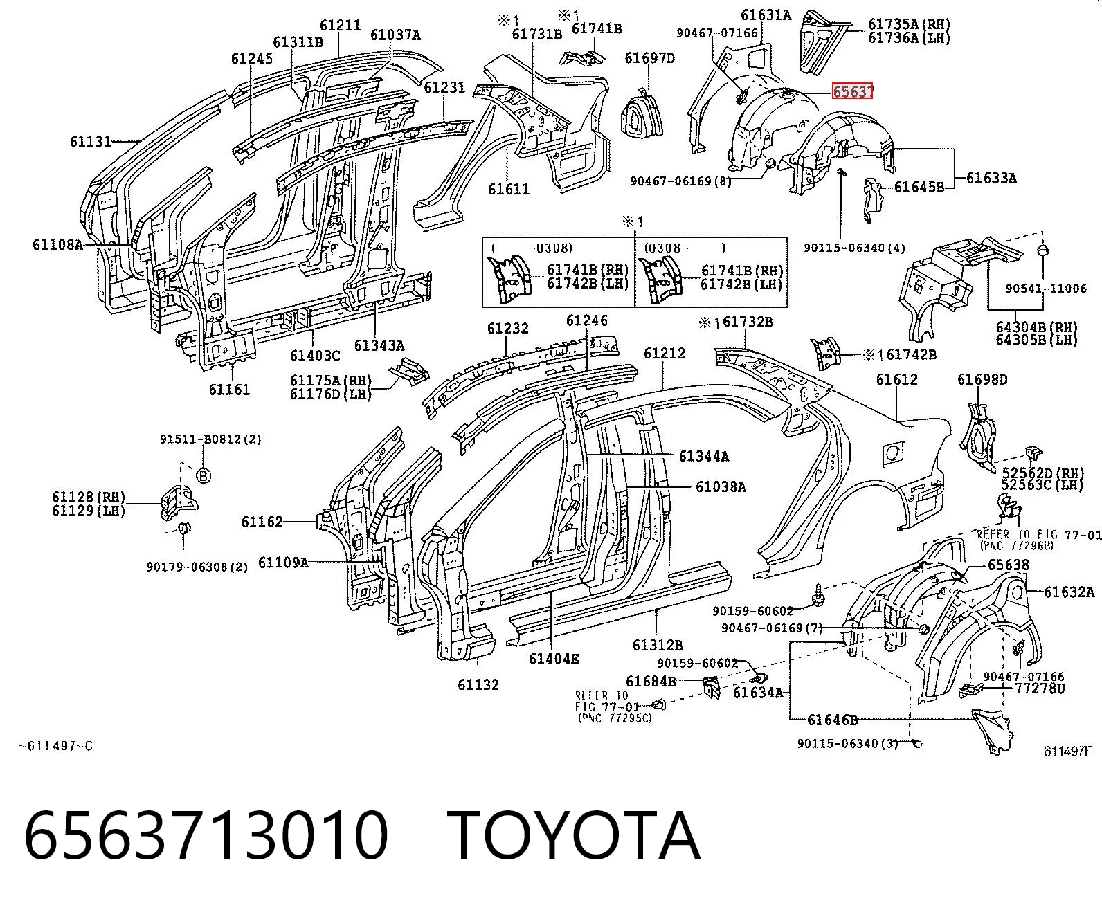 6563713010 Toyota