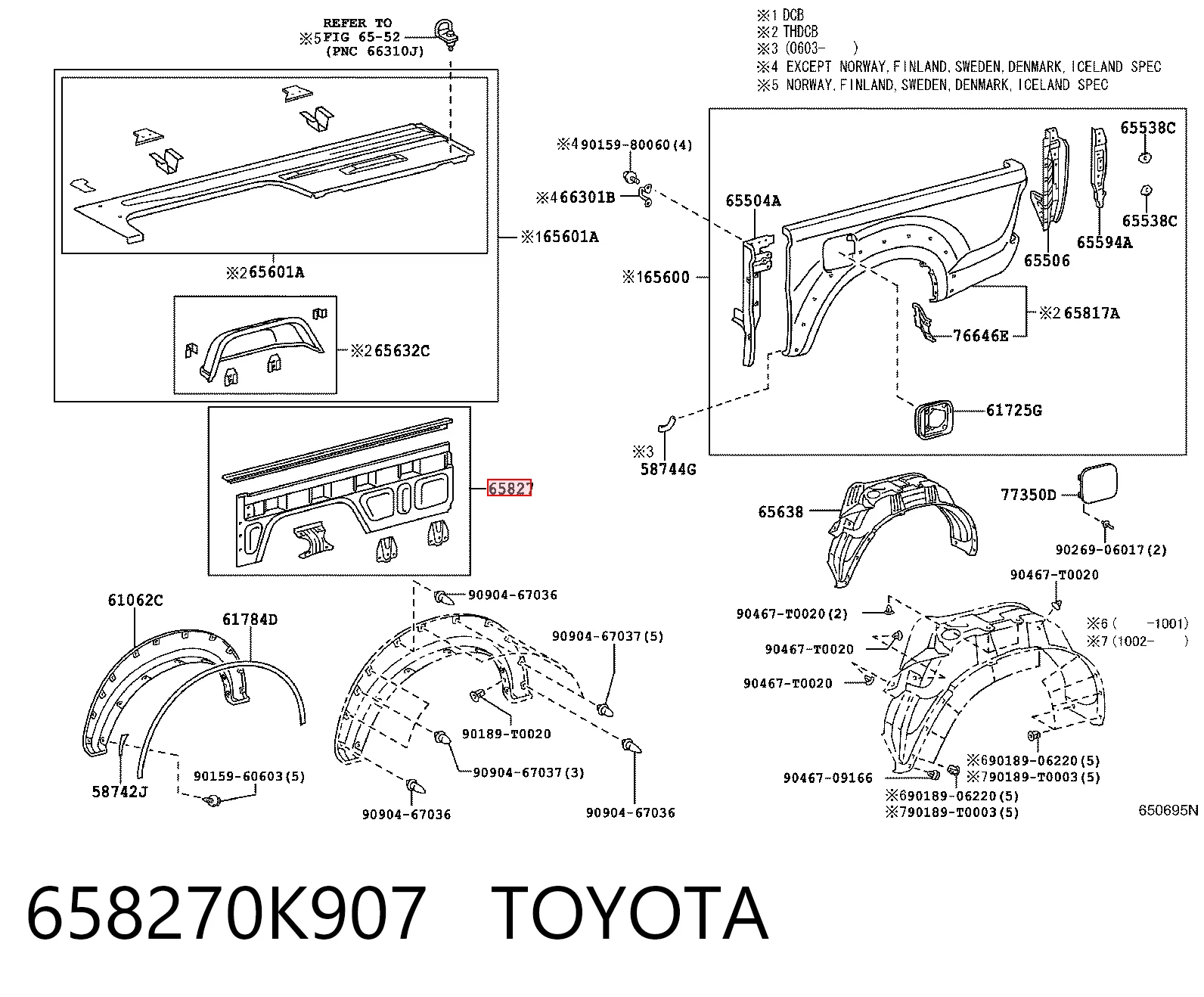 658270K907 Toyota