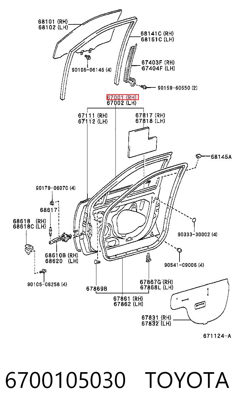 6700105030 Toyota
