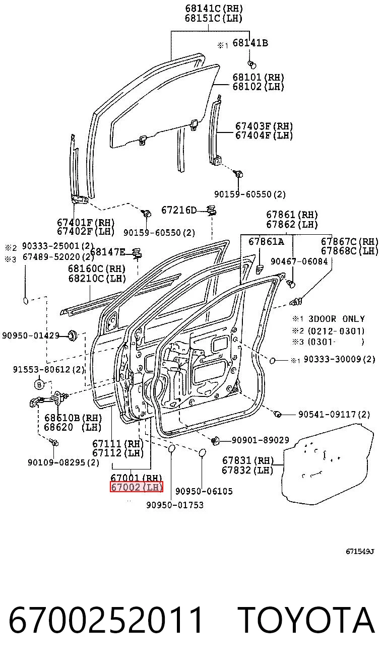 Porta dianteira esquerda Toyota Yaris P10 ao melhor preço