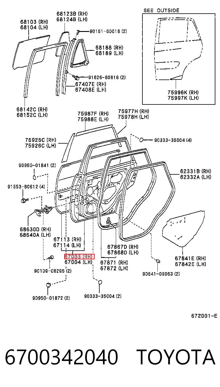 6700342040 Toyota