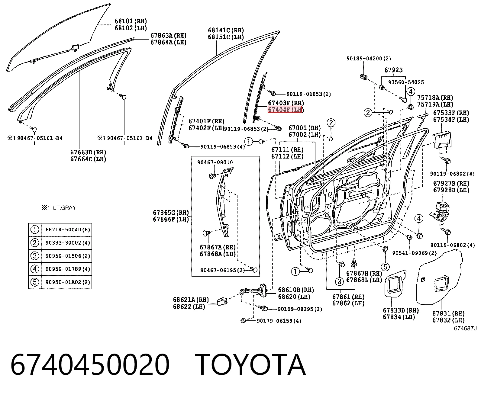 6740450020 Toyota
