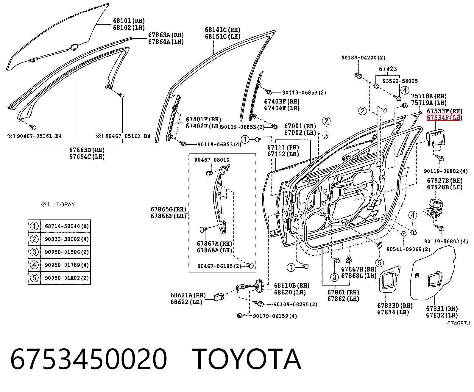 6753450020 Toyota