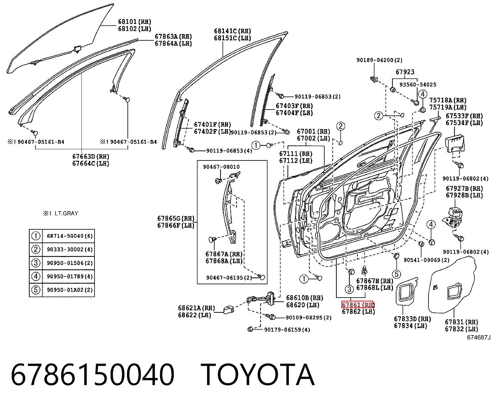6786150040 Toyota