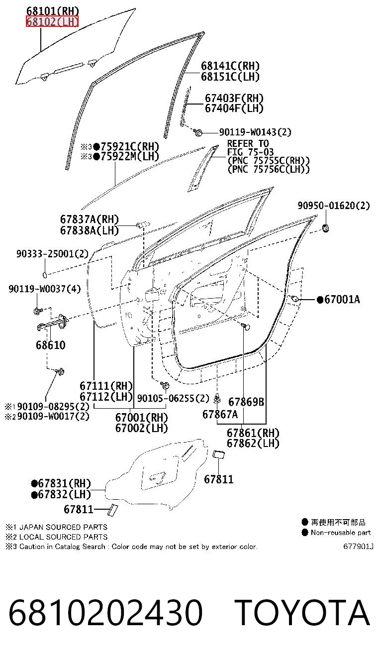 6810202430 Toyota