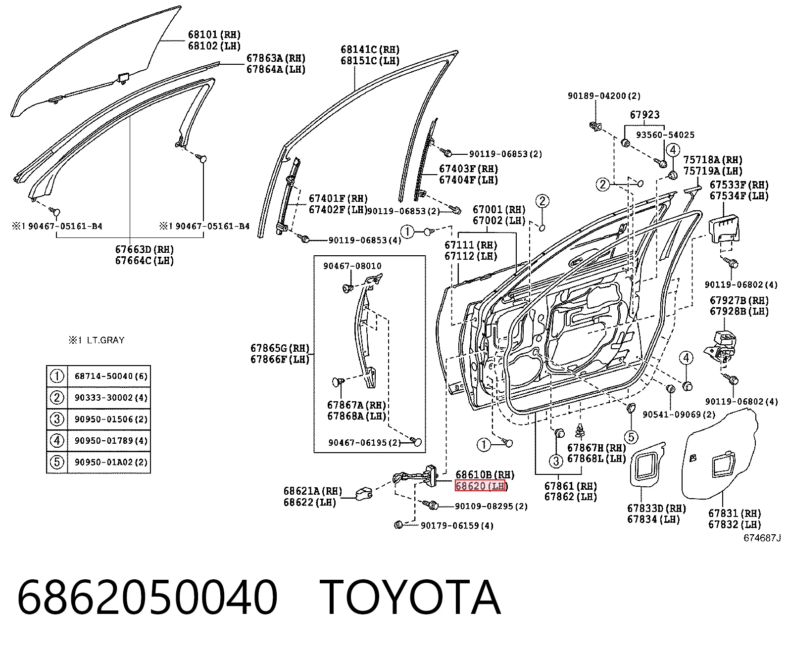 6862050040 Toyota