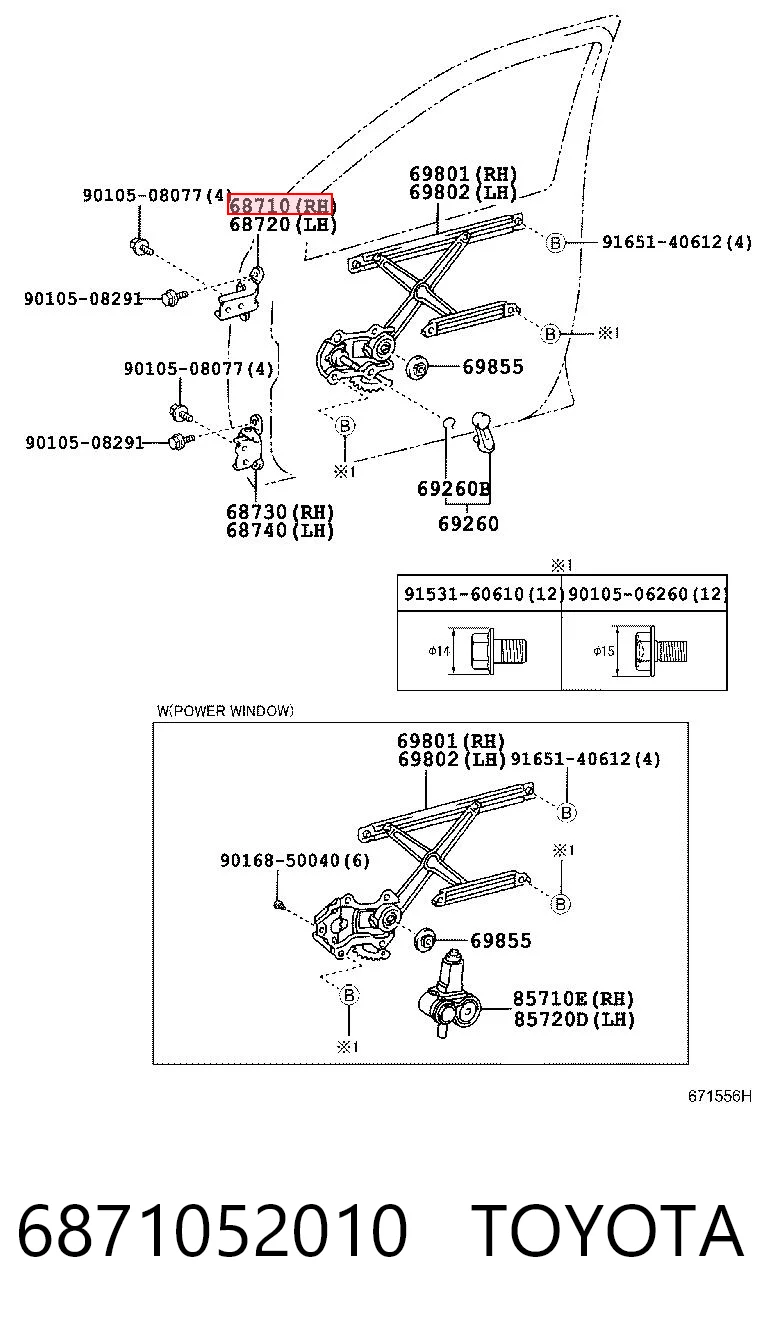 6871052010 Toyota