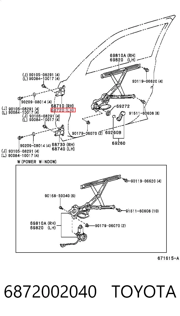 6872002040 Toyota