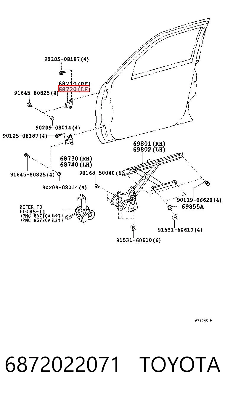 6872022071 Toyota
