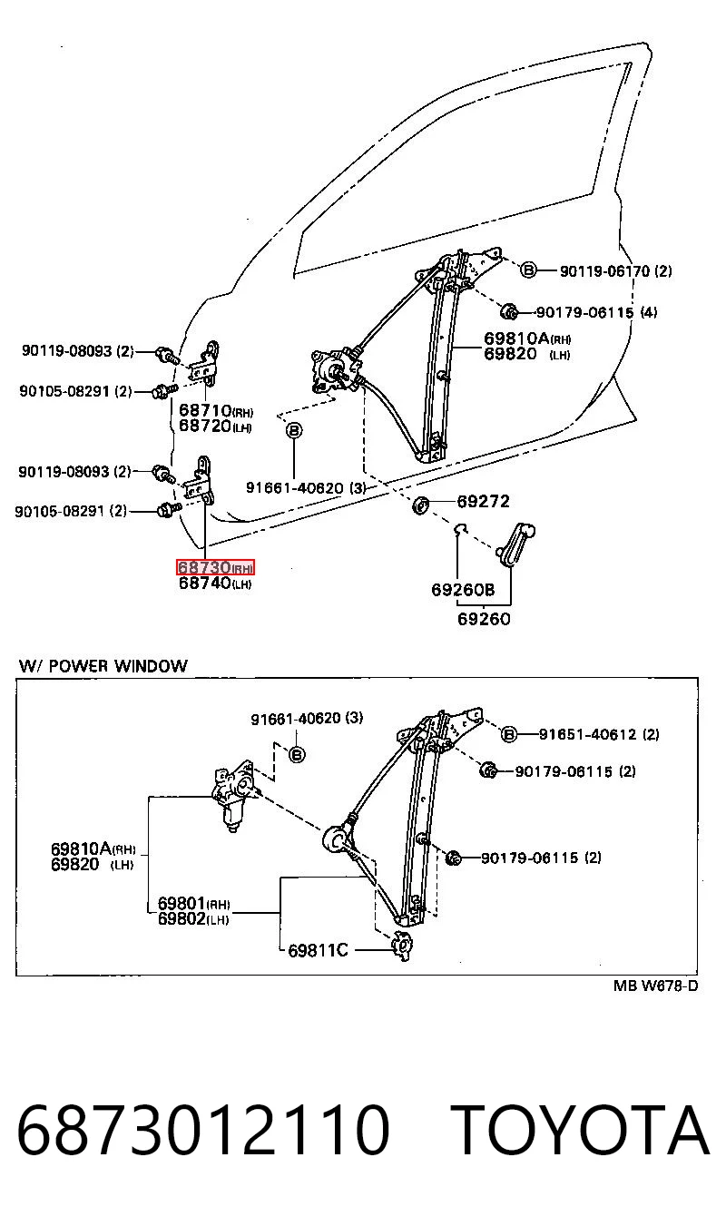 6873012110 Toyota