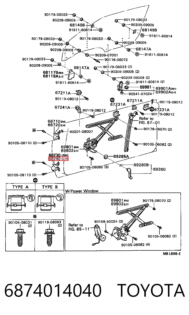 6874014040 Toyota