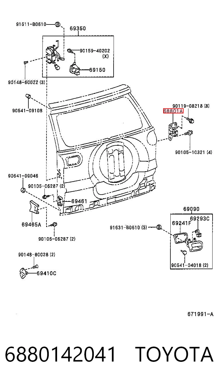 6880142041 Toyota