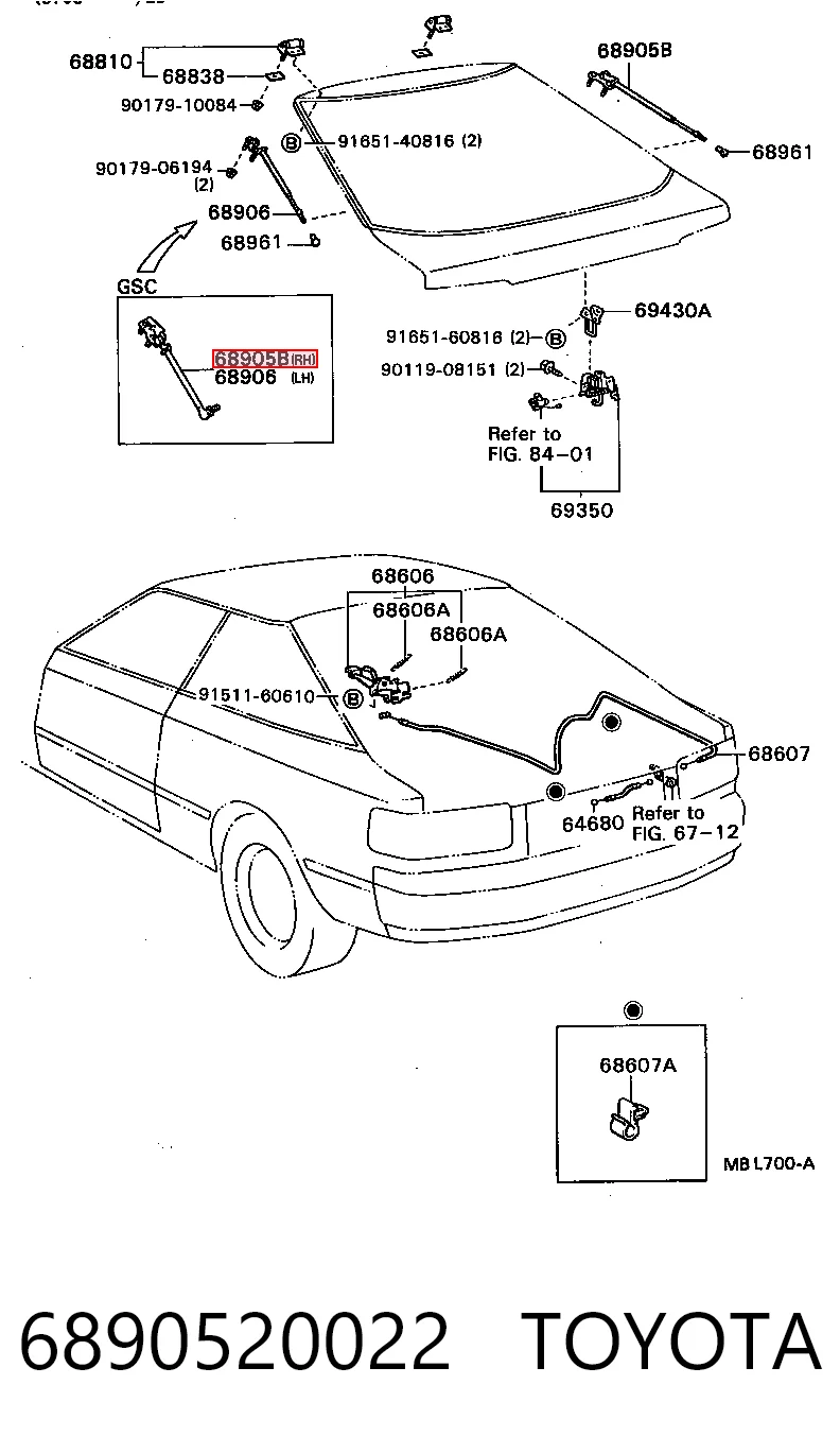 6890520022 Toyota