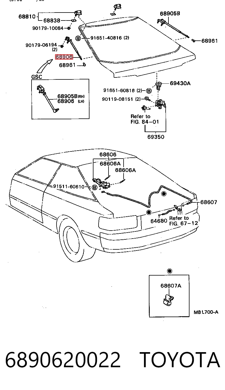 6890620022 Toyota
