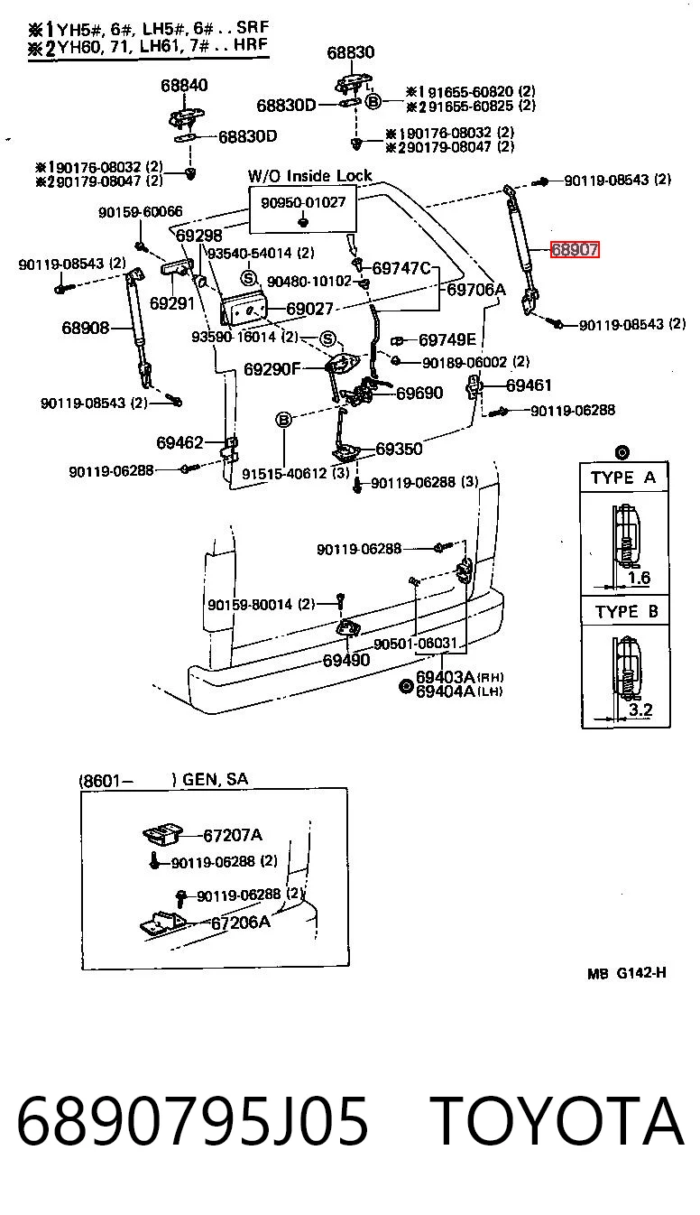 6890795J05 Toyota