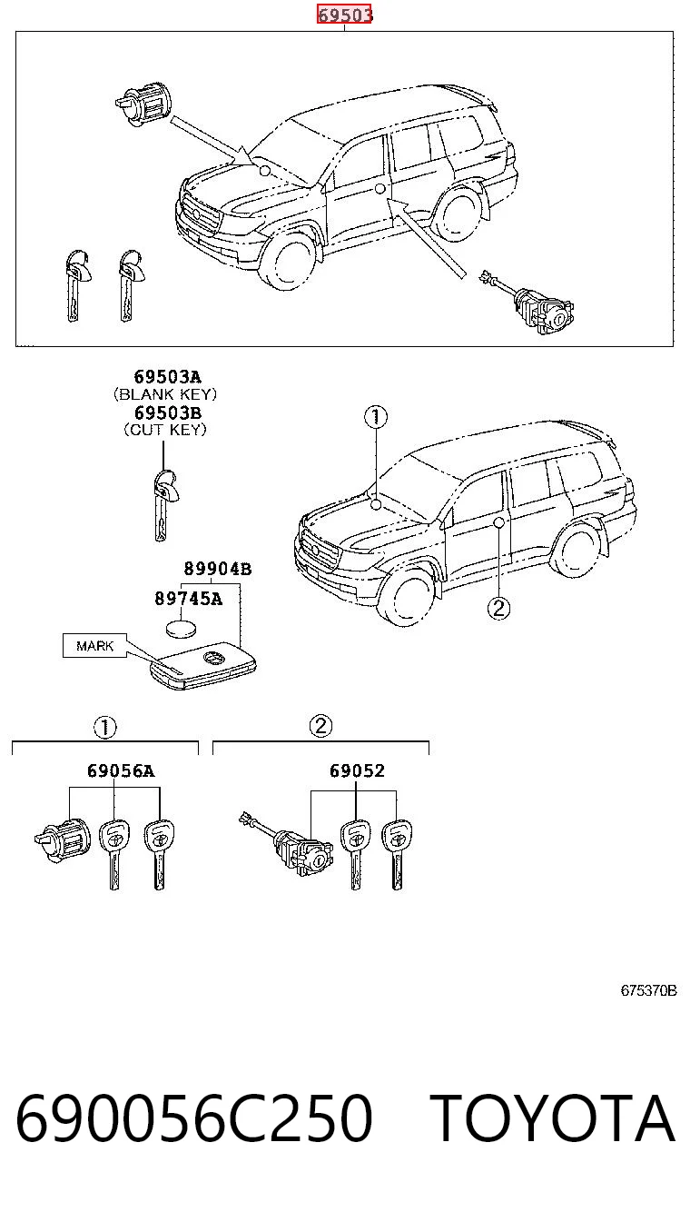 Cilindros de fecho, kit Toyota Land Cruiser  J200 ao melhor preço