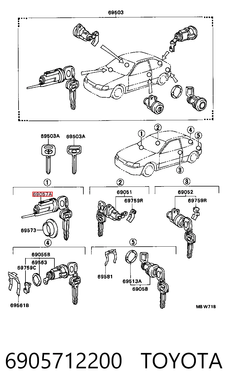 6905712200 Toyota