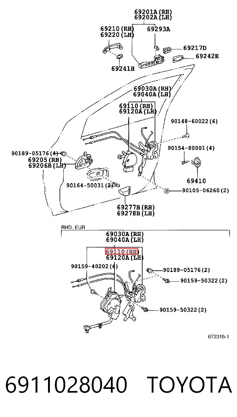 6911028040 Toyota