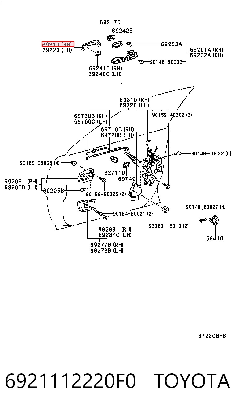 6921112220F0 Toyota