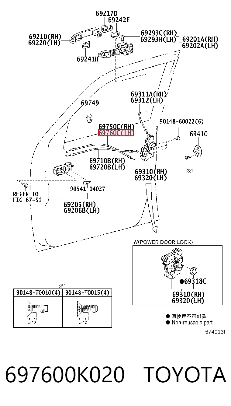 697600K020 Toyota