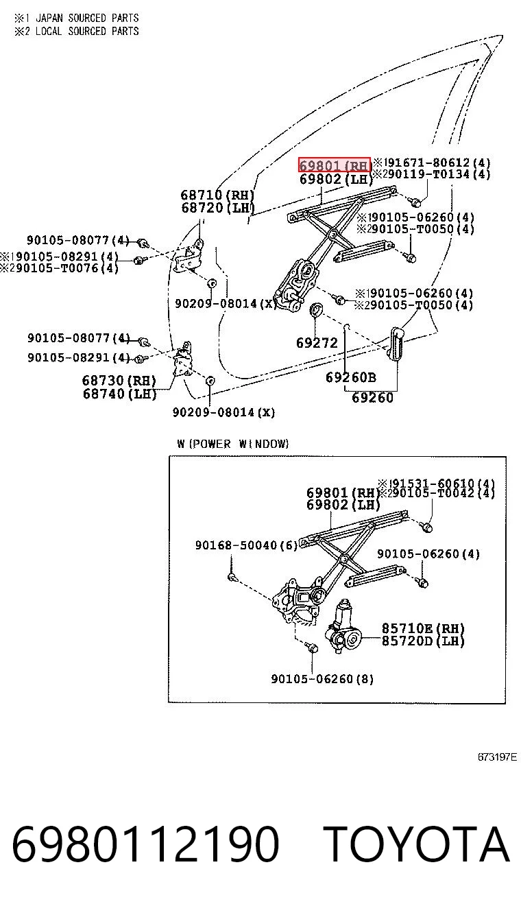 6980112190 Toyota