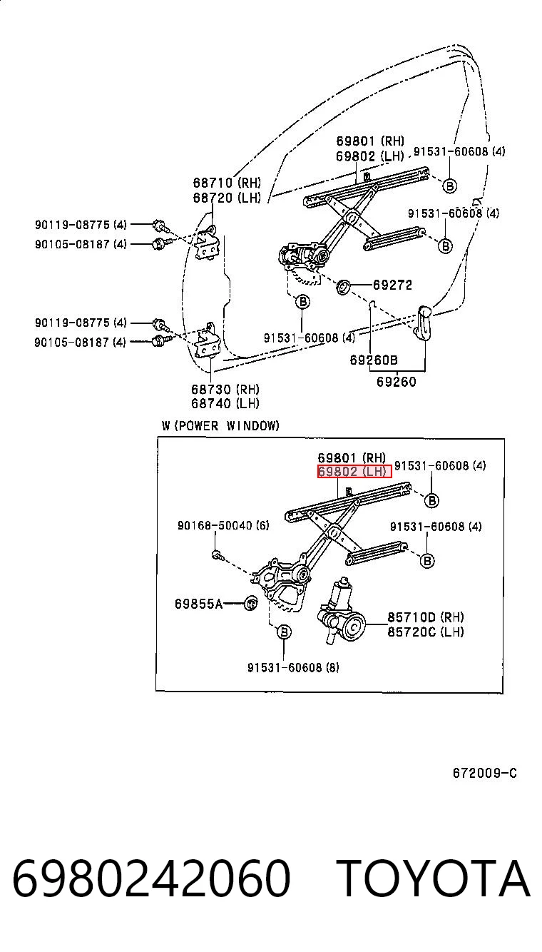 6980242060 Toyota