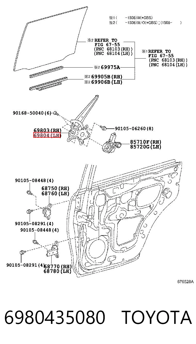 6980435080 Toyota