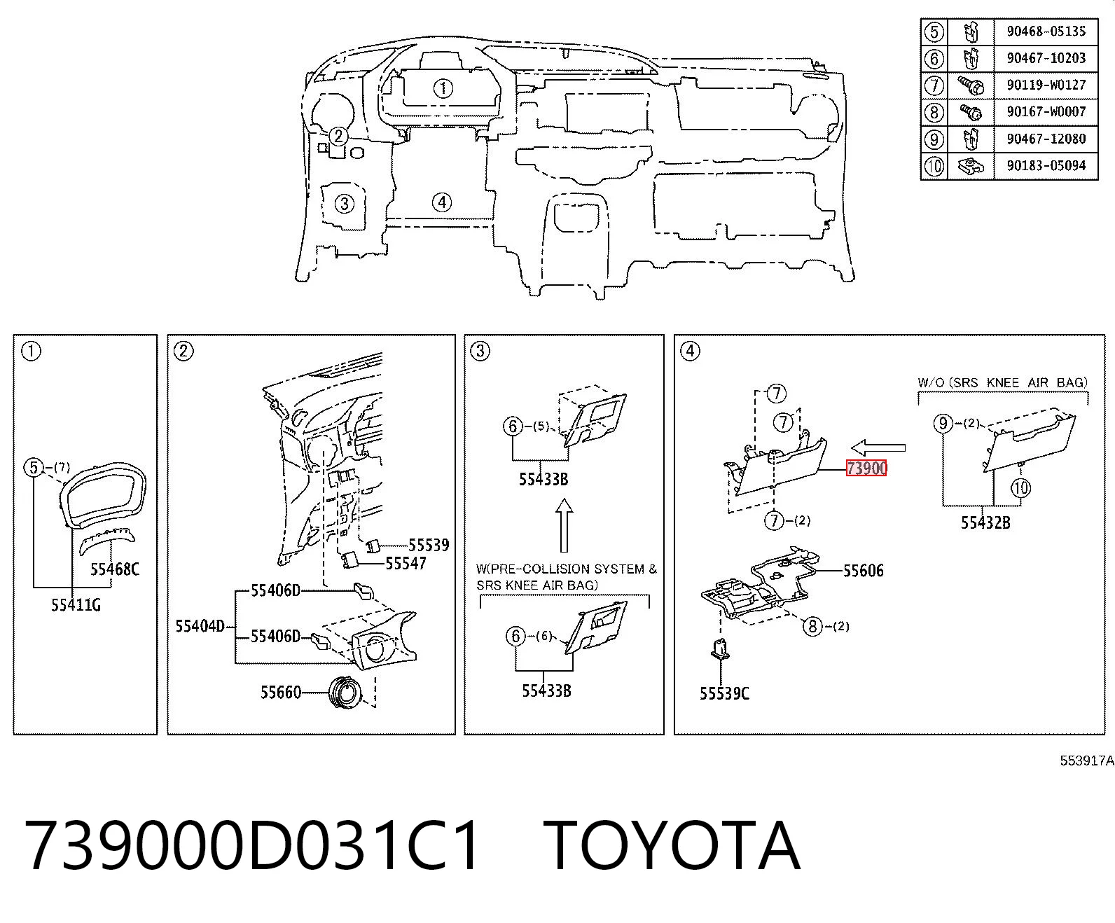 739000D031C1 Toyota