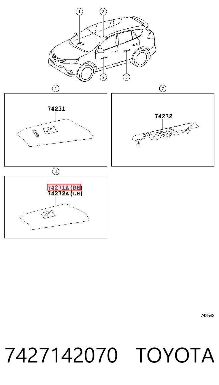 7427142070 Toyota