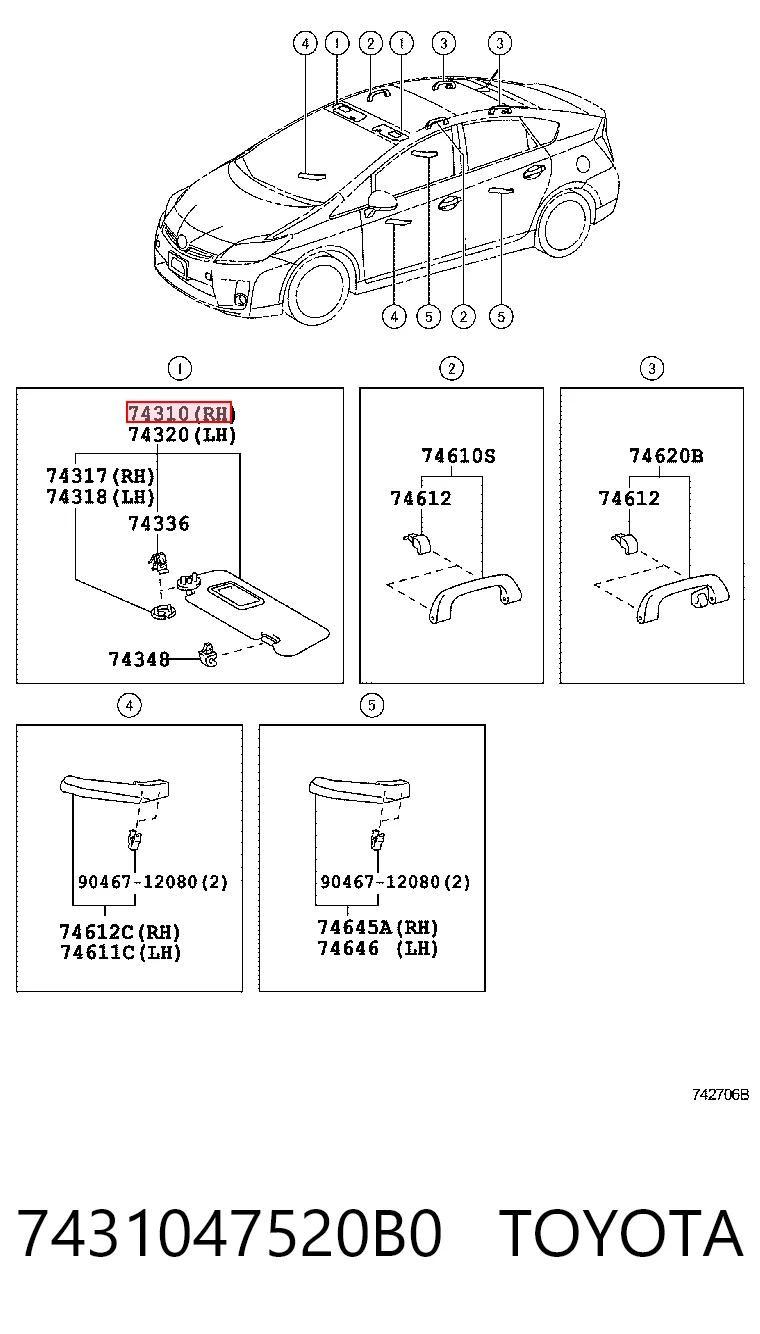 7431047520B0 Toyota