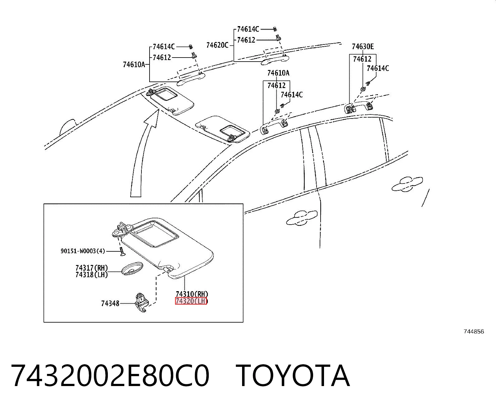 7432002E80C0 Toyota