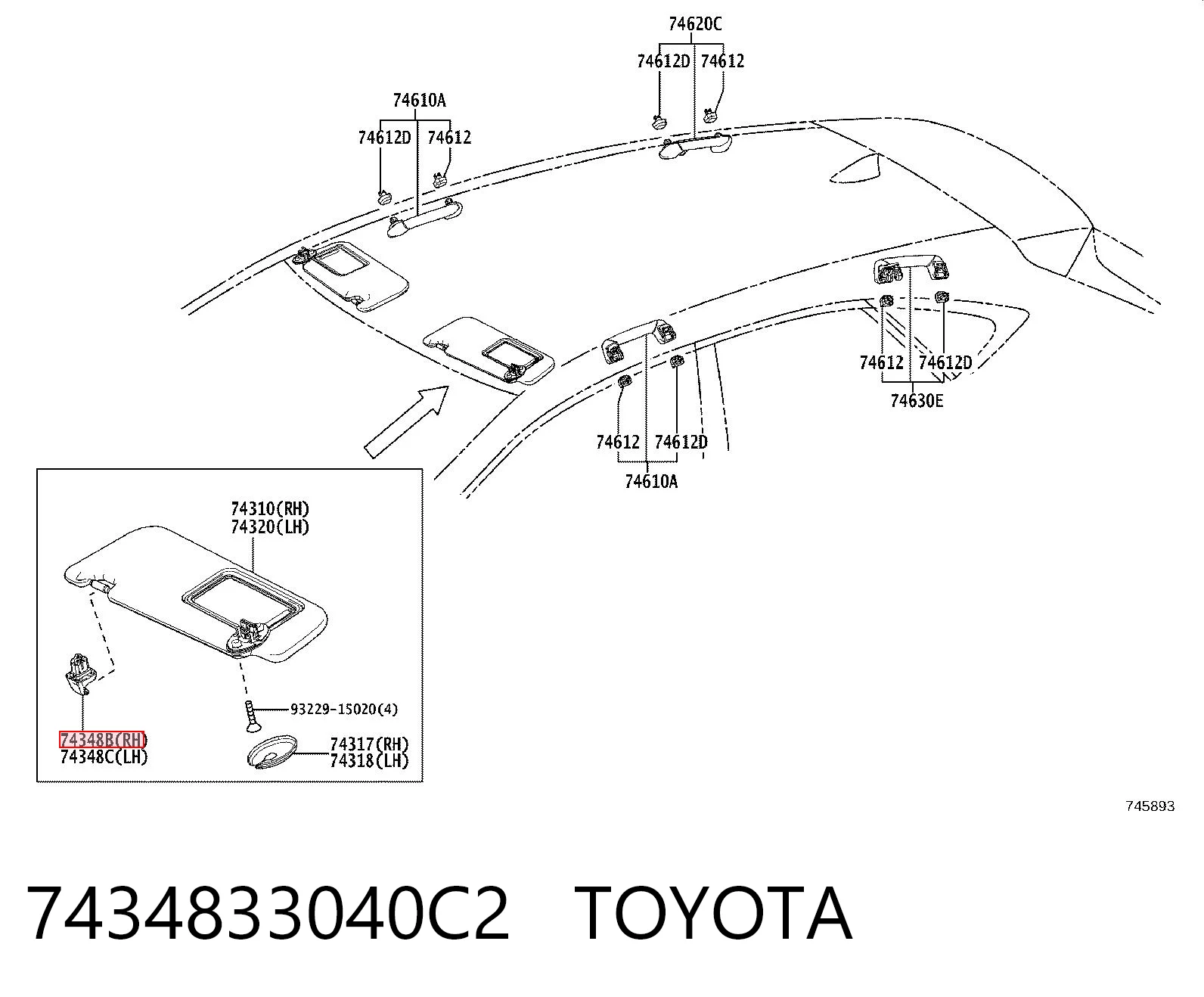 7434833040C2 Toyota