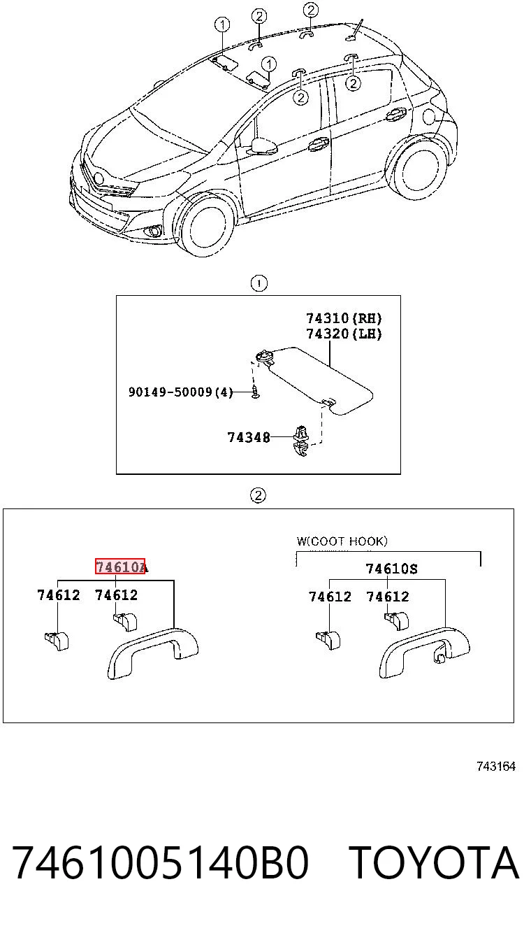 7461005140B0 Toyota