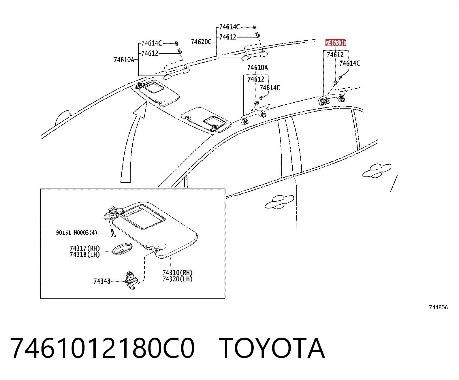 7461012180C0 Toyota