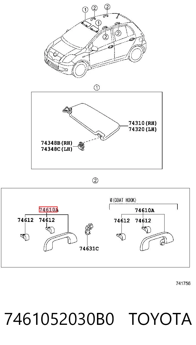 7461052030B0 Toyota 
