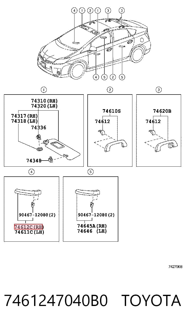 7461247040B0 Toyota