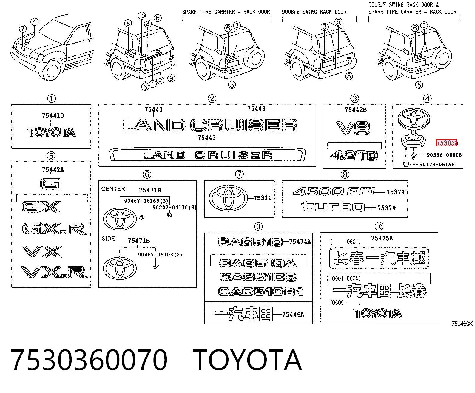 7530360070 Toyota