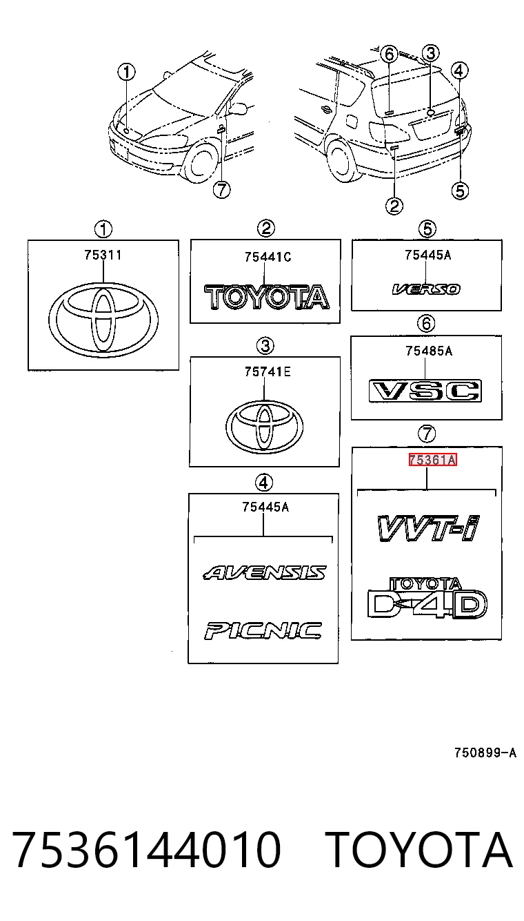 7536144010 Toyota